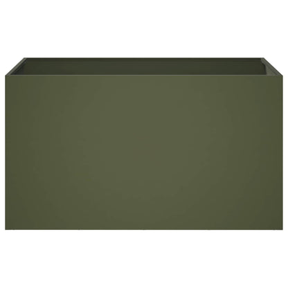 Macetero De Jardín 2 Uds. Verde Oliva 80 X 50 X 50 Cm_3