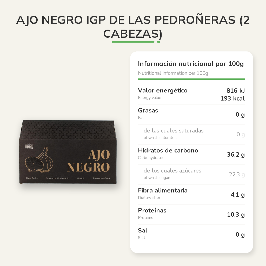 Información nutricional