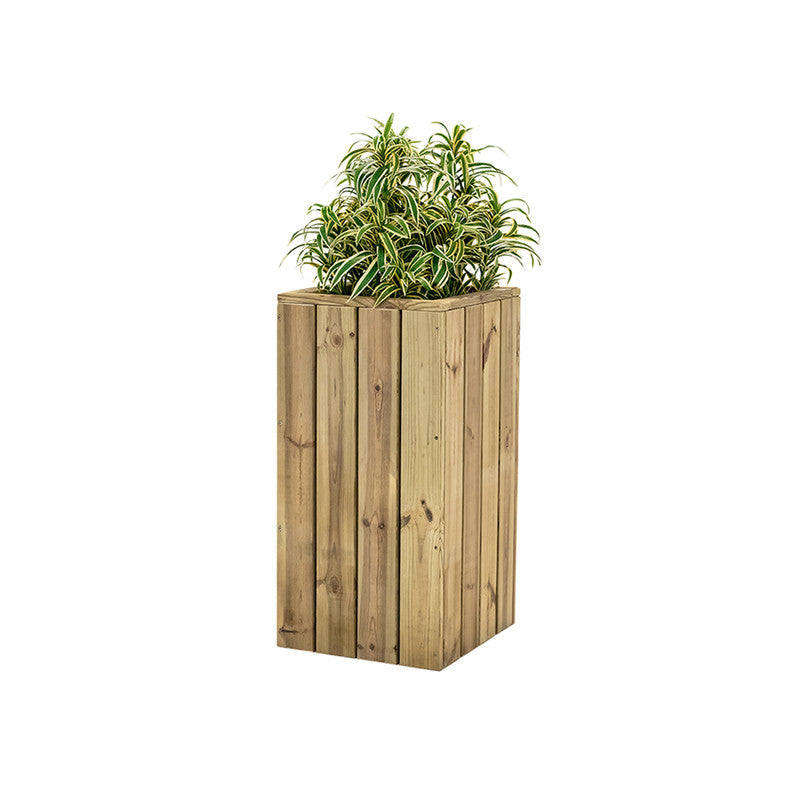 Jardinera De Madera Para Exterior Atrium Hortalia 40x40x80 Cm_0