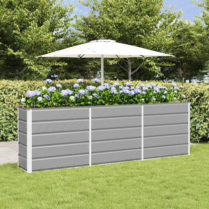 Jardinera Gris Claro 240 X 40 X 75 Cm Acero_1