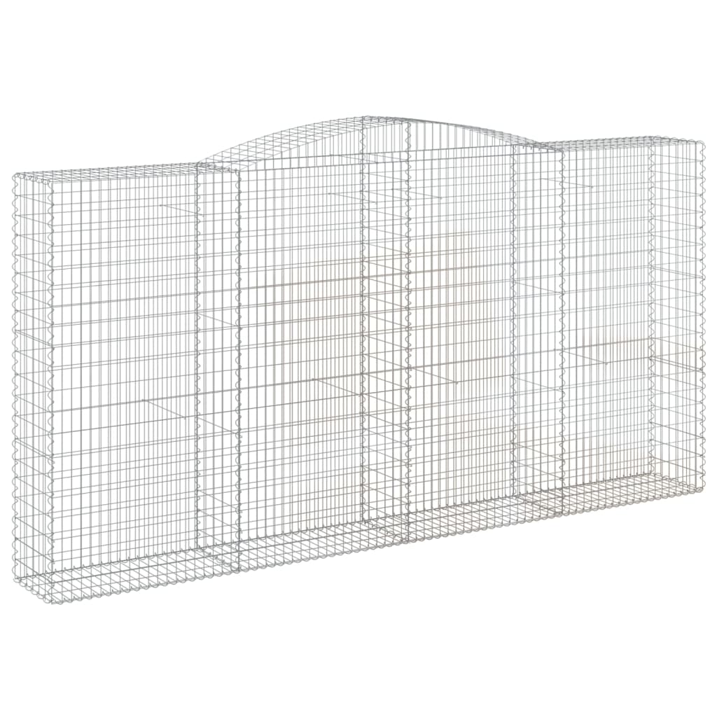 Cestas De Gaviones 3 Uds Forma De Arco Hierro 400x50x200/220 Cm_2