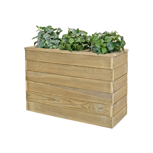 Jardinera Con Autorriego De Madera Nidum Basic Interior Y Exterior Hortalia 86x34x60 Cm_0