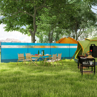 Outsunny Cortavientos Para Camping De 4 Paneles 725x140 Cm Bolsa De Transporte_1
