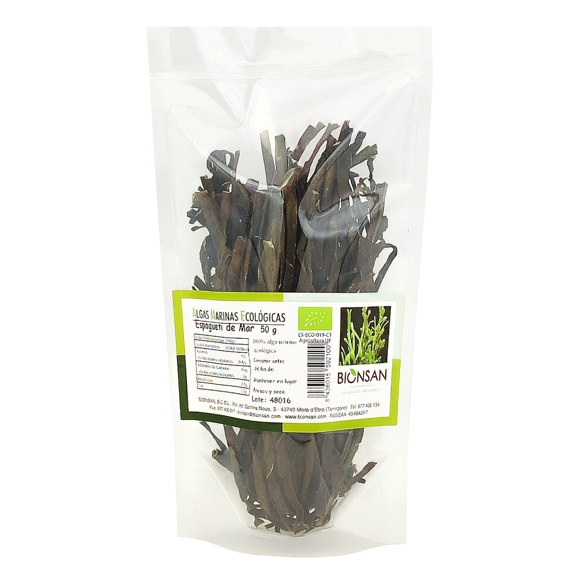 Alga Espaguetti De Mar Eco Bionsan 50gr_0