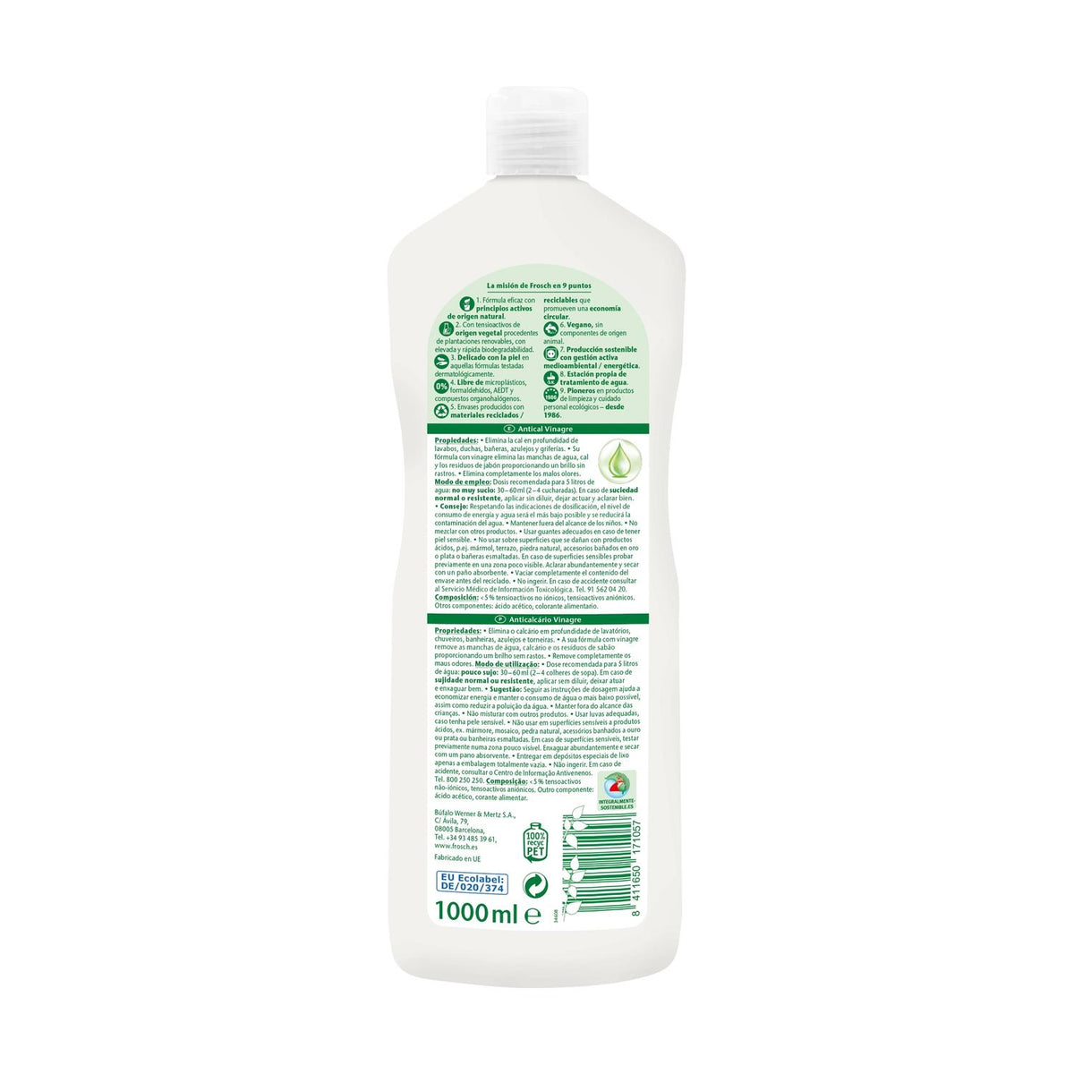 Vinagre antical Eco Frosch 1000 ml