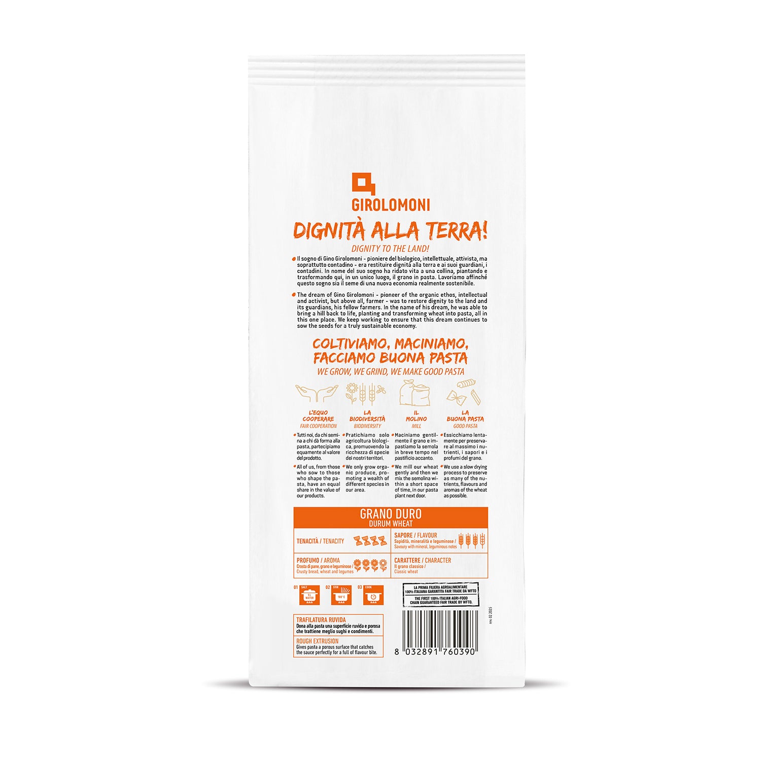 Rigatoni de trigo bio Girolomoni 500g