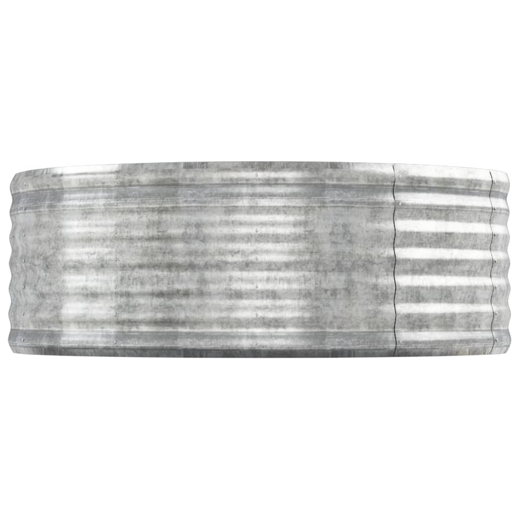 Jardinera Arriate Acero Galvanizado Plata 544x100x36 Cm_3