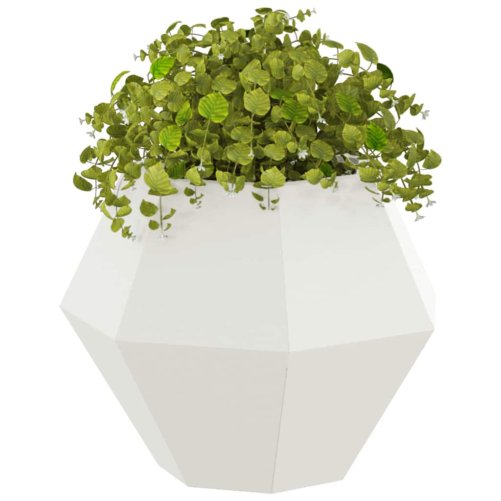 Jardinera Blanco 50 X 50 X 40 Cm Acero_2