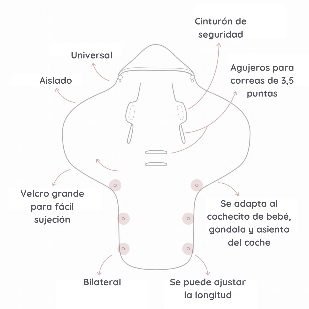 Saco Para Grupo 0 Unviersal Invierno Royal Baby Sand_3