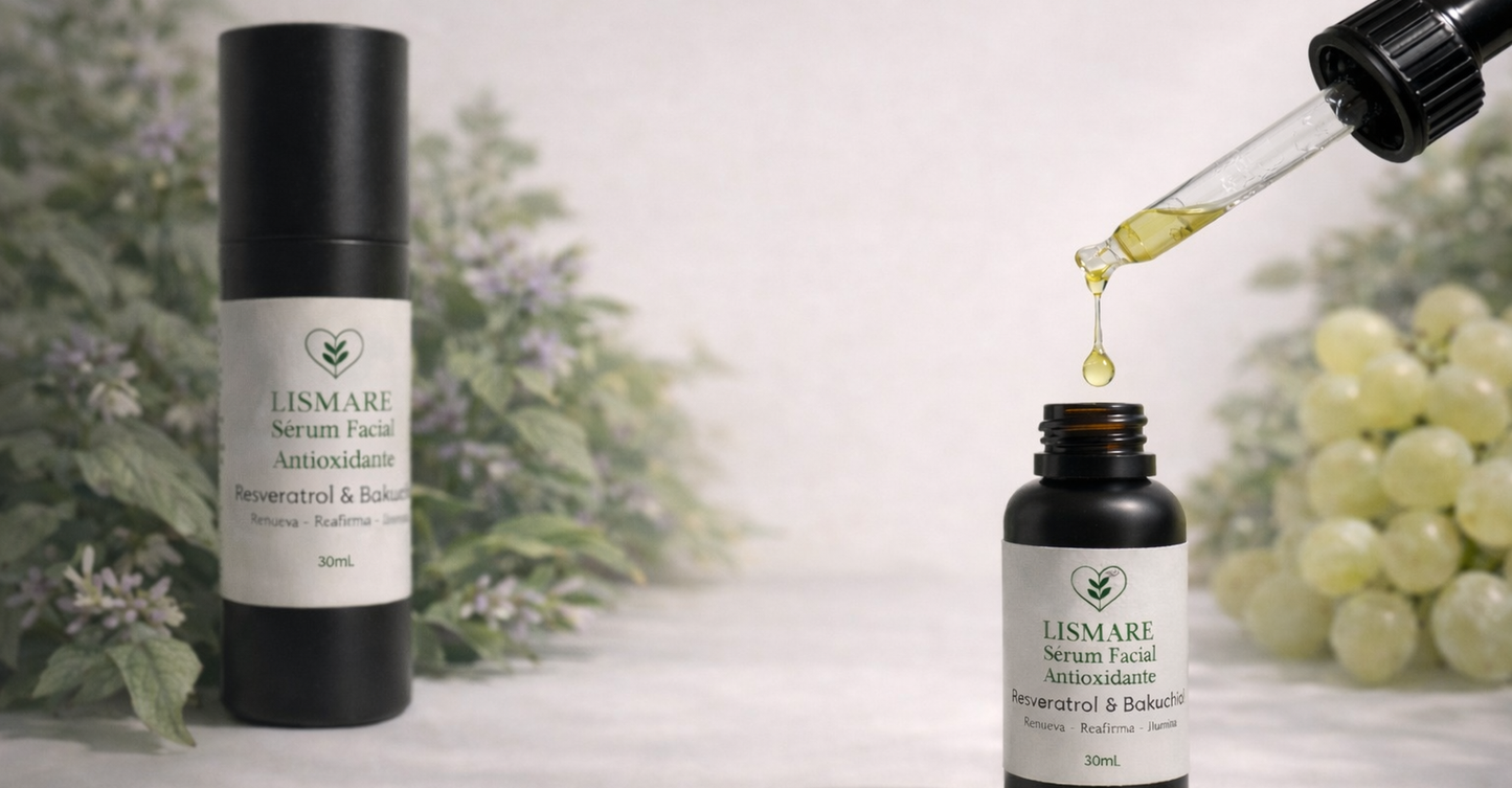 Pack Ritual De Uva Del Vinalopó - Jabón sólido uva, sérum Resveratrol & Bakuchiol y vela de uva - Lismare_5