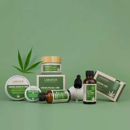 Jabón Natural con CBD Labnatur 100 g | Cáñamo, Coco y Oliva | Limpieza Suave y Seborreguladora | Piel Sensible | Vegano_3