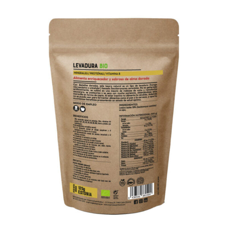 Levadura Nutricional Bio 125g - Orgánica Superfoods_1
