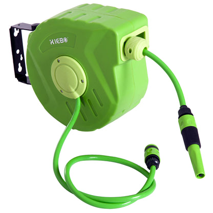 Carrete Outsunny Verde Base De Pared 35,5x11,5x27,5 Cm_0