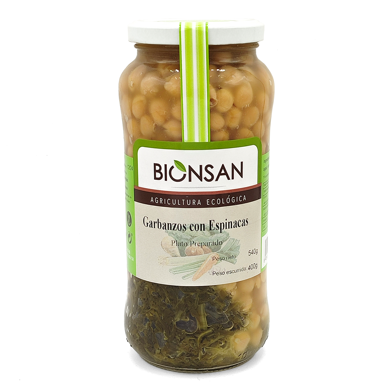 Garbanzos Con Espinacas Eco Bionsan 540gr_0