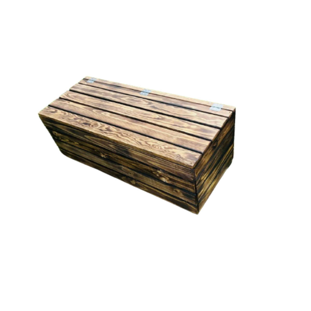 Baúl De Madera Takura Envejecida Con Estilo Japonés Vidahuerto 100x50x40 Cm._3