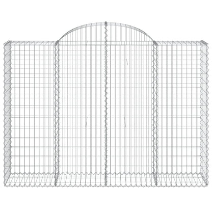 Cestas Gaviones 12 Uds Forma De Arco Hierro 200x50x140/160 Cm_3