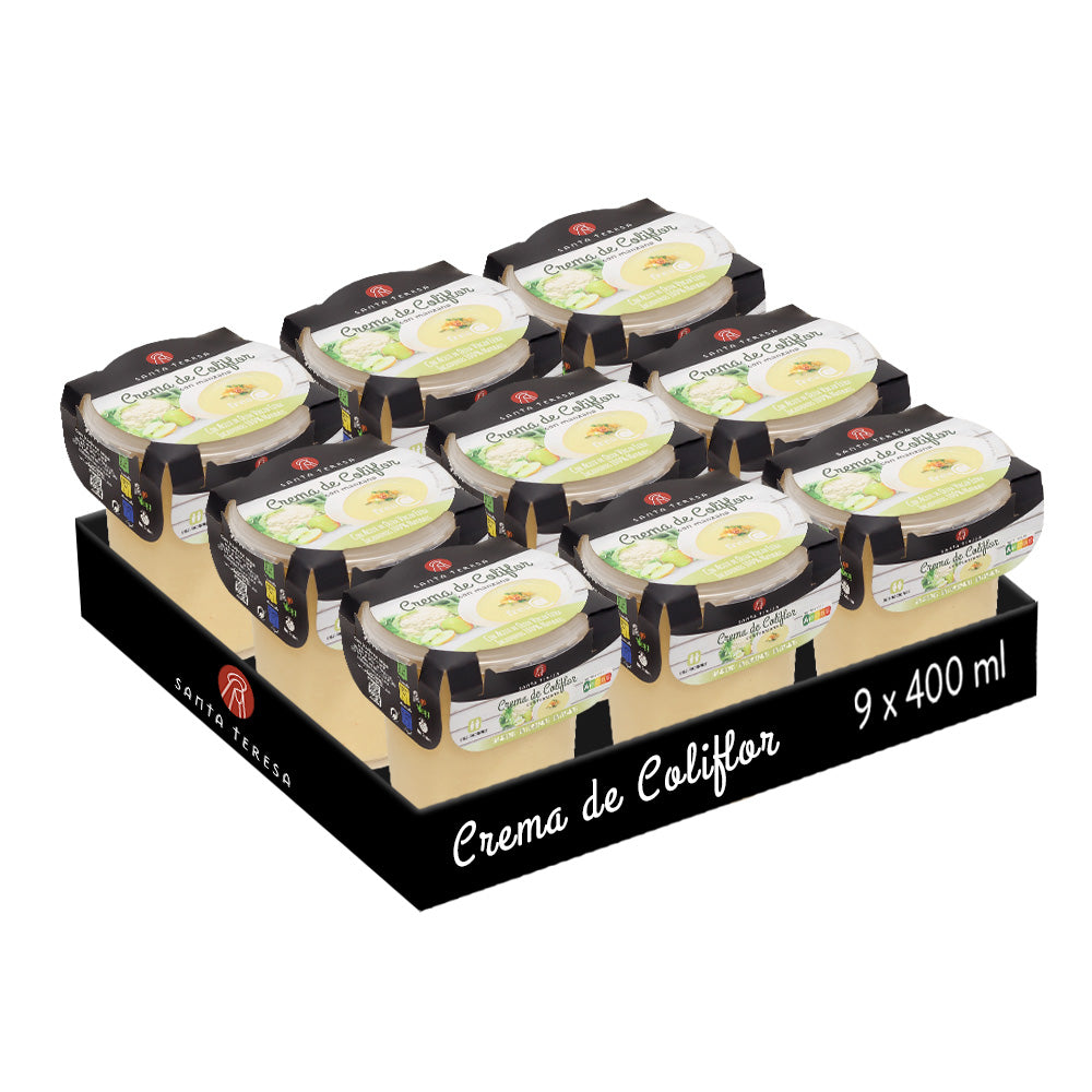 Pack 9 Cremas De Coliflor Con Manzana 3.600ml_0