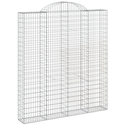Cestas De Gaviones 3 Uds Forma De Arco Hierro 200x30x220/240 Cm_2