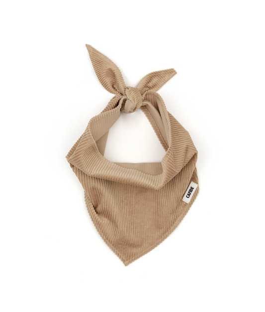 Cafide Bandana Para Perro Pana Beige. Modelo Nata. Talla Xl (42-58 Cm)_0