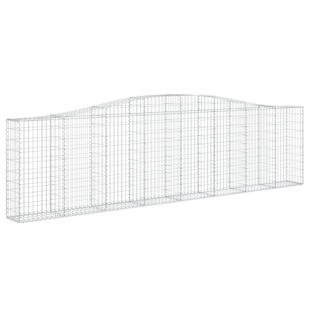 Cestas De Gaviones 8 Uds Forma De Arco Hierro 400x30x100/120 Cm_2