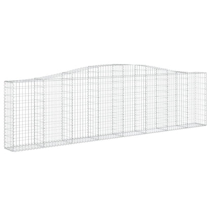 Cestas De Gaviones 8 Uds Forma De Arco Hierro 400x30x100/120 Cm_2