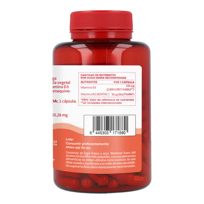 Vitamina D3 &amp; K2 (Mk7) Planeta Huerto 90 Caps
