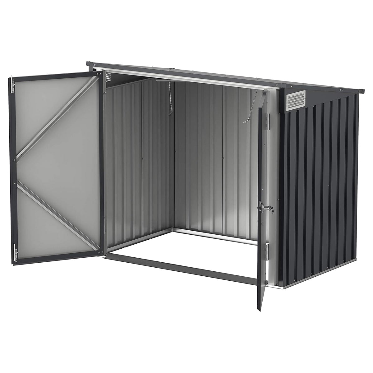 Outdoor Grey Anthracite Metal Storage Box 770 L_5