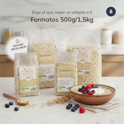 Copos de Avena integrales gruesos ECO Planeta Huerto 1.5 kg