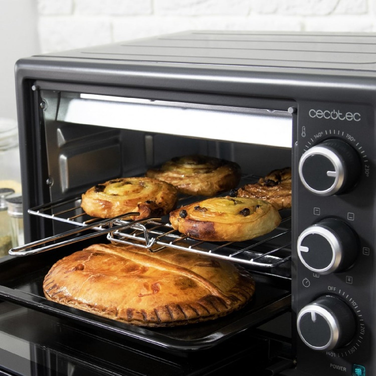 Cecotec Horno De Sobremesa Bake&toast 2600 Black 4pizza_3
