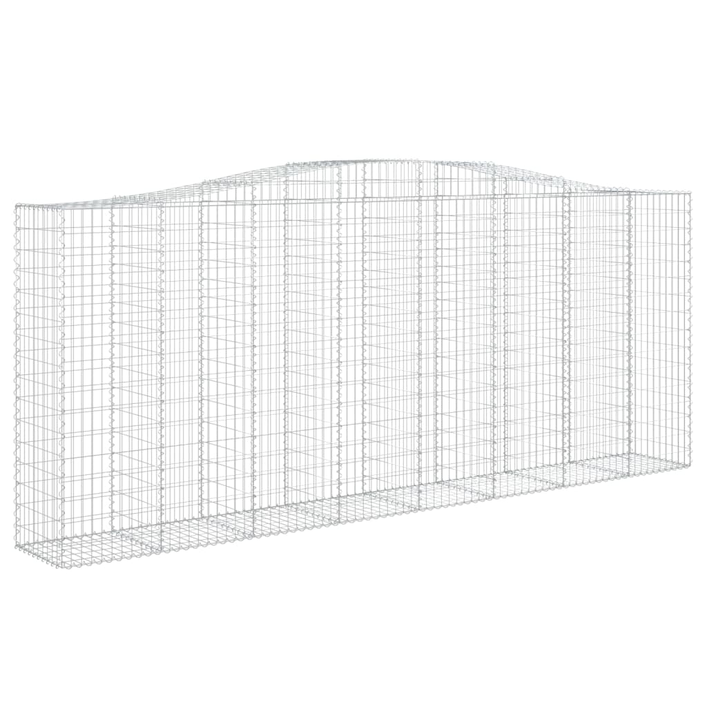 Cestas De Gaviones 2 Uds Forma De Arco Hierro 400x50x160/180 Cm_2