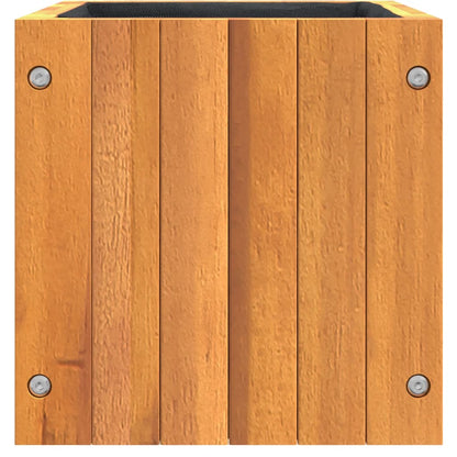 Jardinera De Madera Maciza De Acacia 25x25x25 Cm_5