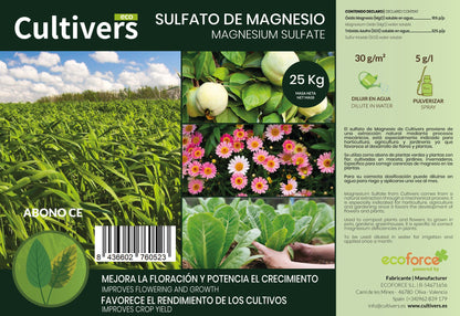 Cultivers Sulfato De Magnesio 2,5 Kg | Sustancia Mineral Hidrosoluble Para Jardinería Y Uso Técnico | Disolución En…_2