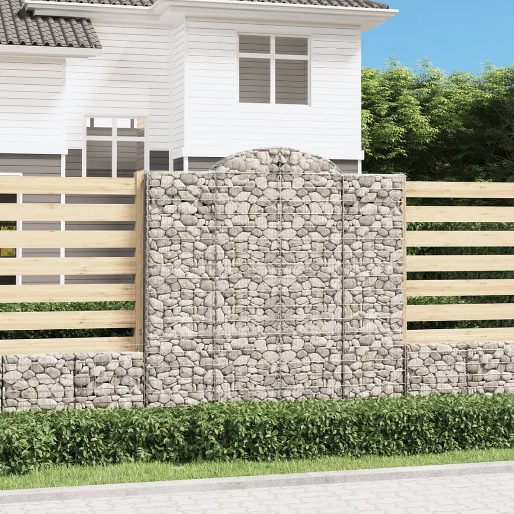 Cestas De Gaviones 10 Uds Forma De Arco Hierro 200x50x200/220cm_1
