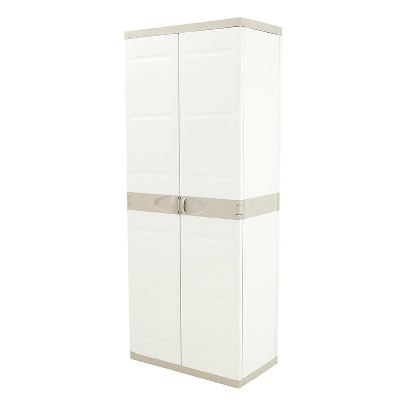 Armario 4 Estantes 70 cm Titanium Plastiken Beige (Reacondicionado)