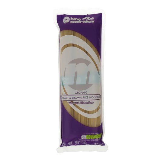 Pasta de Mijo y Arroz Integral sin gluten Bio en forma de Espagueti King Soba 250 g