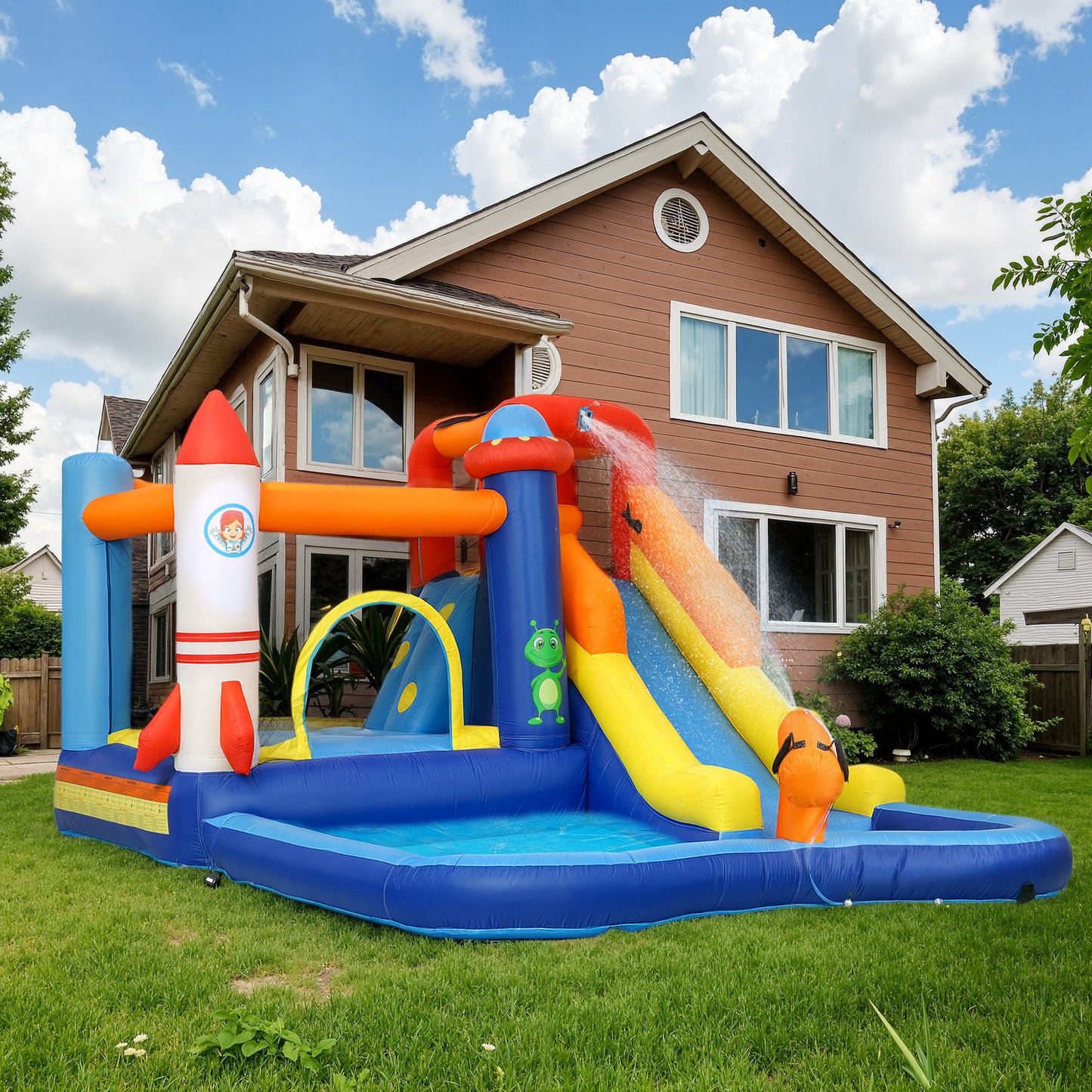 Aiyaplay Castillo Hinchable Grande Con Soplador 5 En 1 360x250x195 Cm Multicolor_1