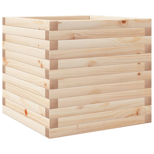 Jardinera De Madera Maciza De Pino 50x50x45,5 Cm_0