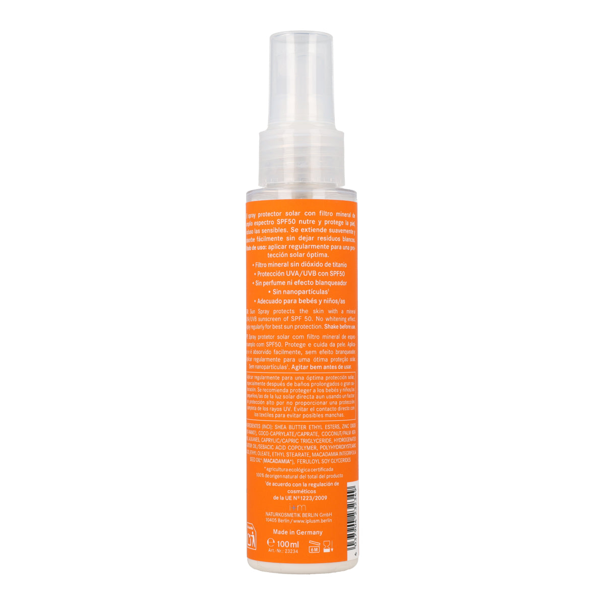 Protector solar mineral Spray SPF50 I+M 100ml