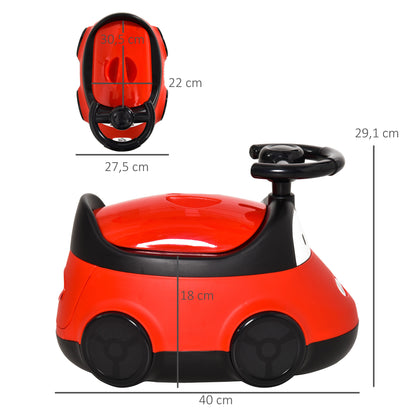 Homcom Orinal De Aprendizaje Para Bebé De 6-36 Meses Con Tapa Volante Fácil De_2