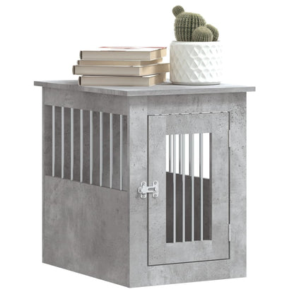 Jaula Para Perros Madera Ingeniería Gris Hormigón 45x62x59 Cm_3
