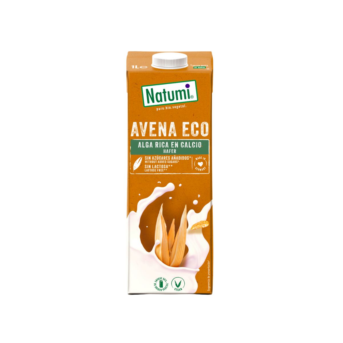 Pack 6 uds Bebida Avena Rica en Calcio Natumi 1 L