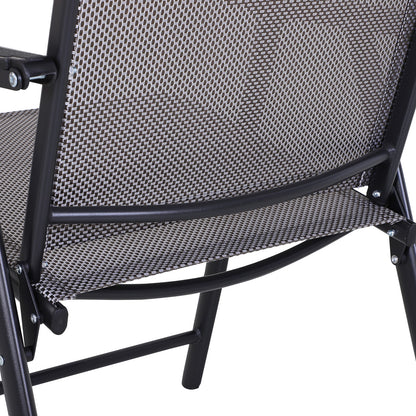 Outsunny Conjunto De 2 Sillas Plegables Con Reposabrazos Para Jardín O Terraza_3