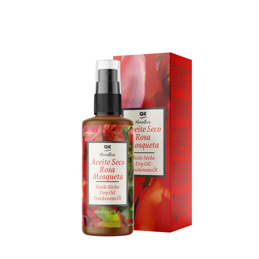 QKnatur - Aceite Seco De Rosa Mosqueta -100ml. Nutre, Rápida Absorción, Para Piel Y Cabello, Antioxidante, Antiedad_0