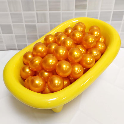 Pack 40 Perlas De Baño Aromatizada En Forma De Bola - Con Aceite De Soja - Hidratante Y Aromática - Aroma Monoi_3