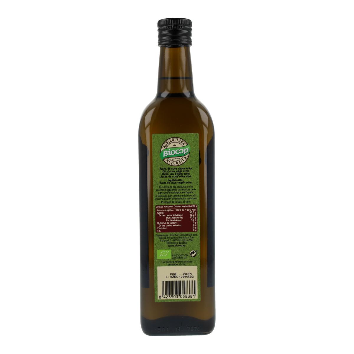 Aceite de Oliva Virgen Extra Arbequina Biocop 750 ml
