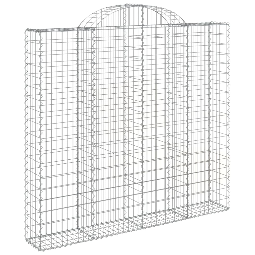 Cestas De Gaviones 2 Uds Forma De Arco Hierro 200x50x180/200 Cm_2