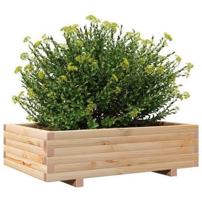 Jardinera De Madera Maciza De Pino 90x60x26,5 Cm_3