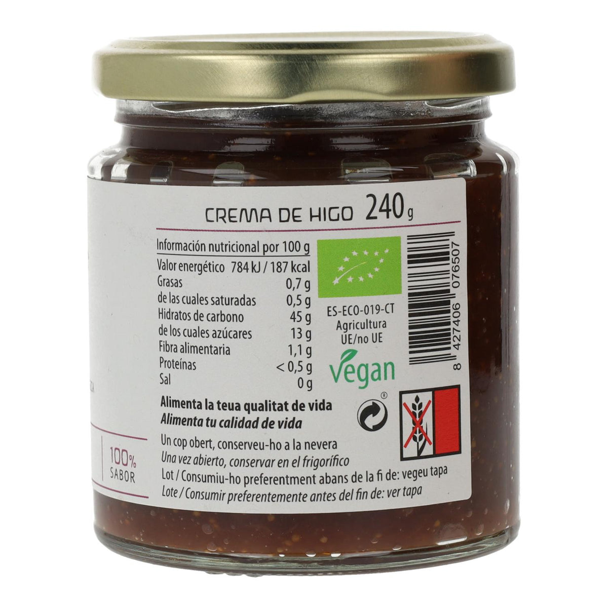 Mermelada higo ECO Cal Valls, 240 g