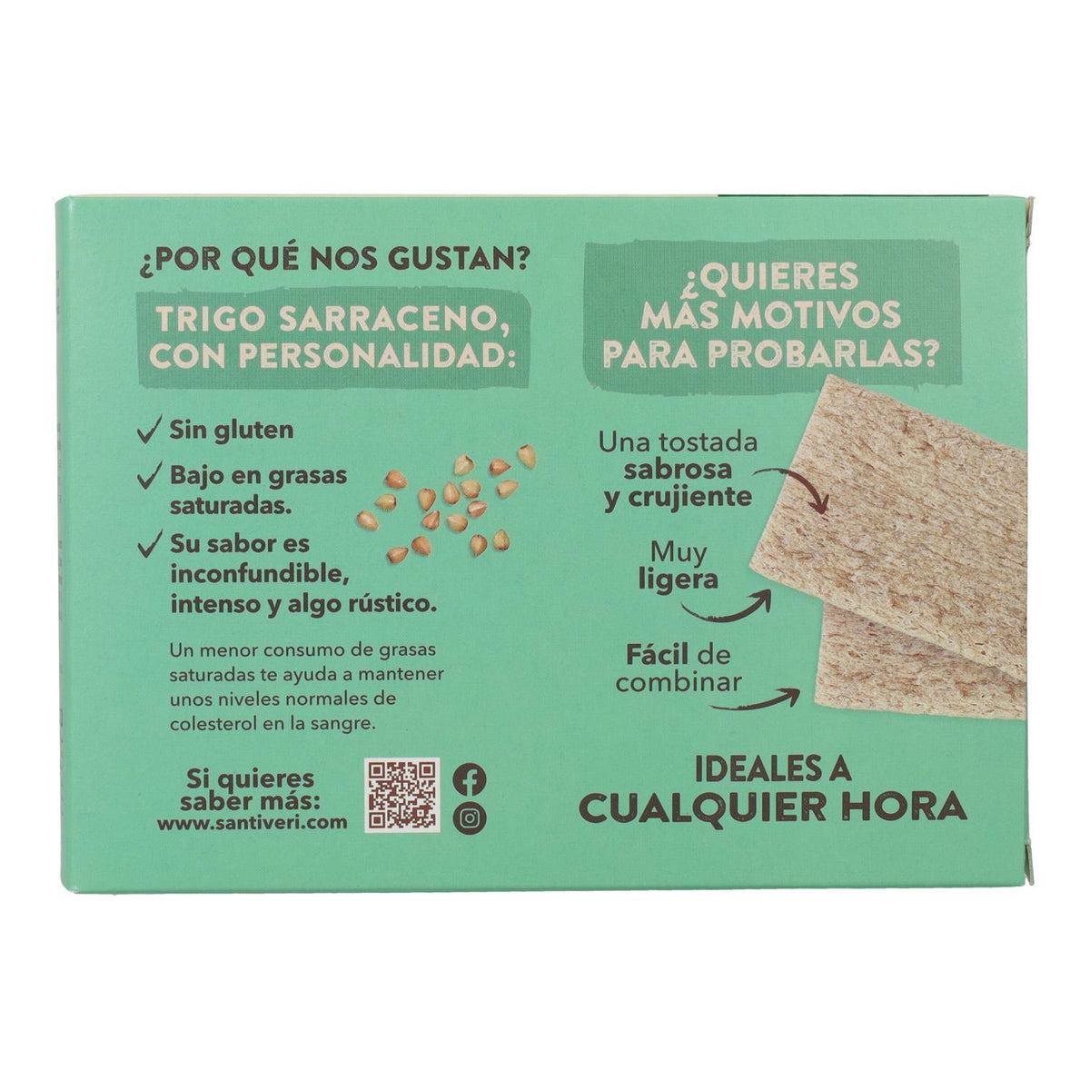 Tostadas Ligeras y Crujientes de Trigo Sarraceno Bio Santiveri 100 g