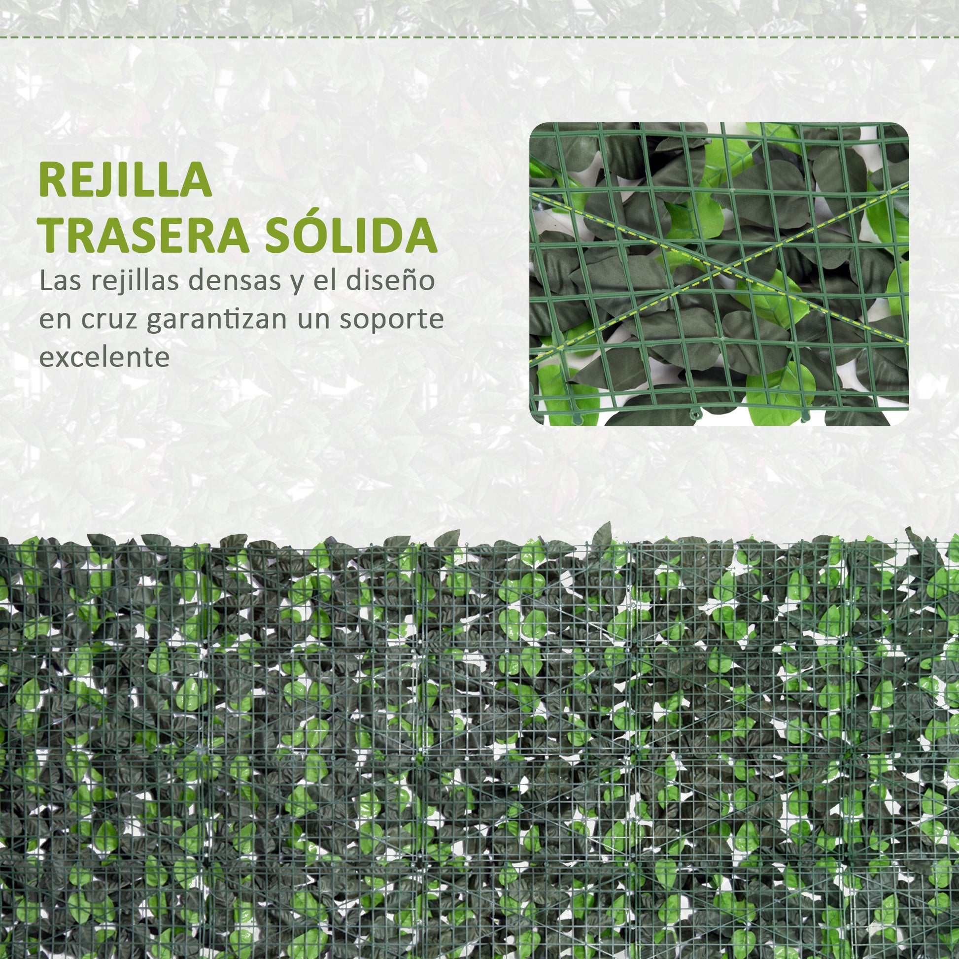 Outsunny Seto Artificial Rollo 3x1 M Pantalla Cerca De Privacidad Balcón Valla_5